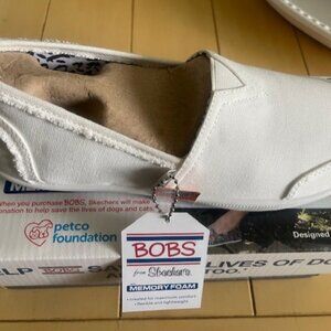 Brand New Bobs For Skechers Sailor & Siren Memory Foam Shoes-Women Size 8-White